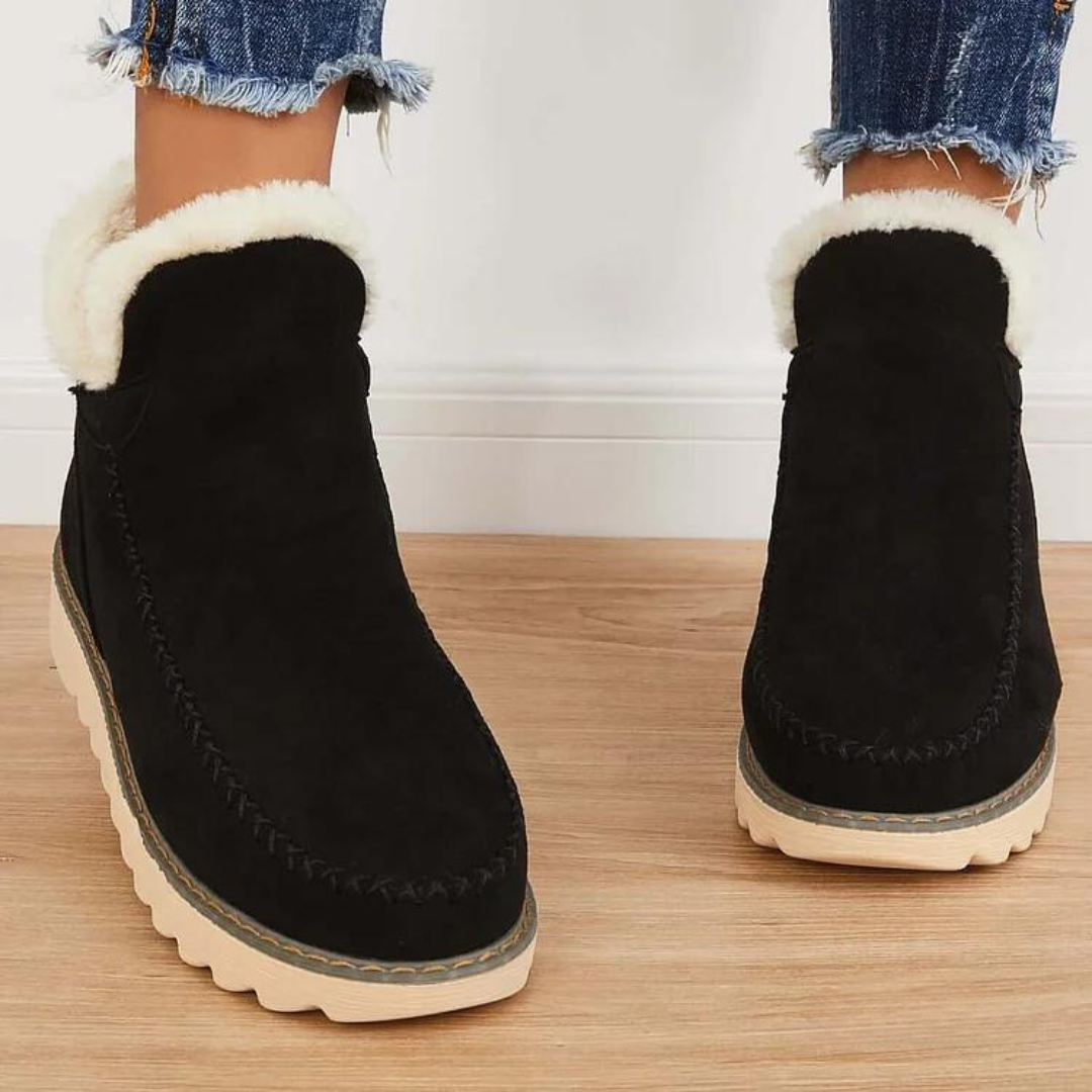 Scarlett™ - Comfy Fleece Leather Winter Boots