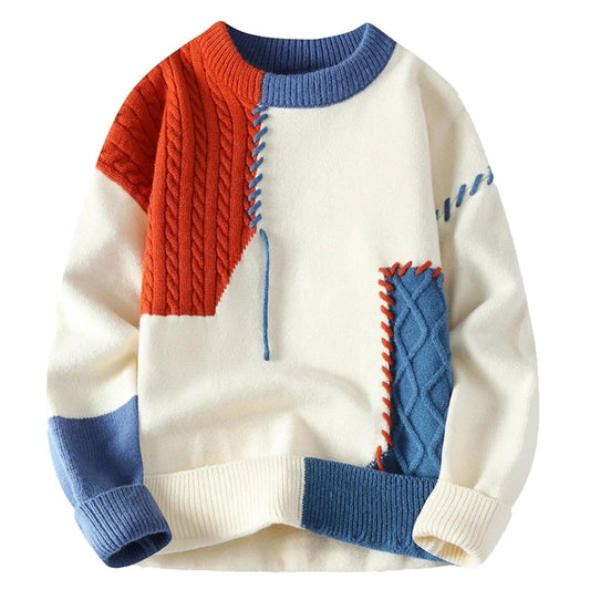 SANDRO | Cosy patchwork Jumper