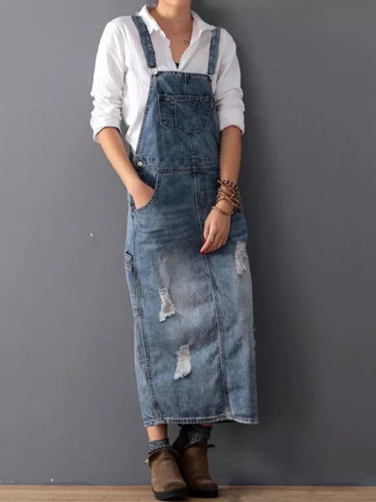 Paula - Casual Denim Dungarees