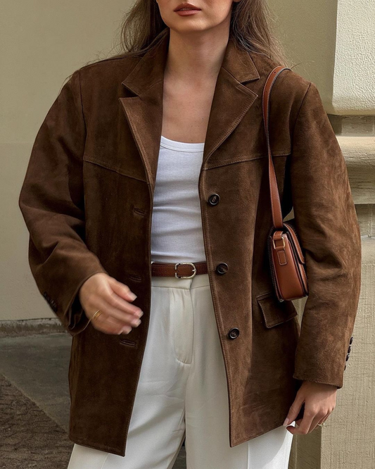 OLIVIA | SUEDE BLAZER