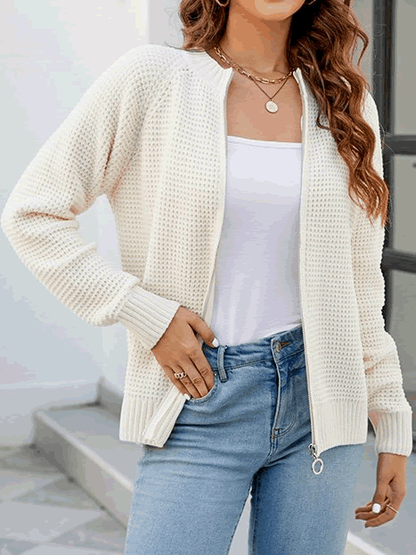 KASSIDY | CARDIGAN WITH ZIPPER