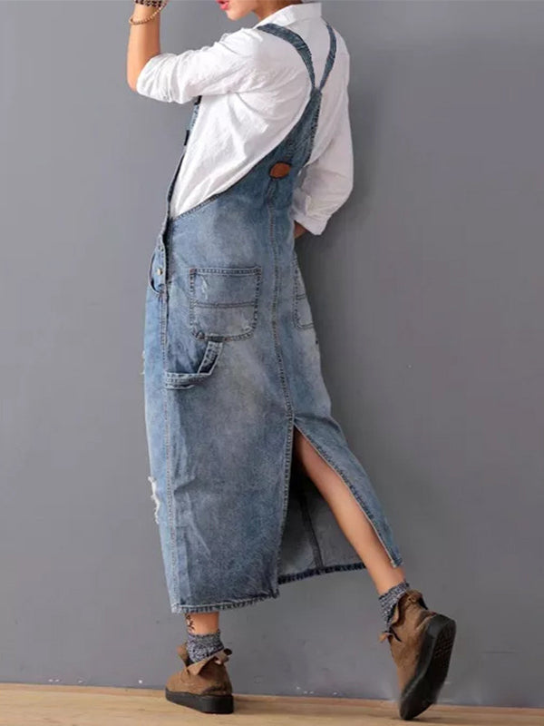 Paula - Casual Denim Dungarees
