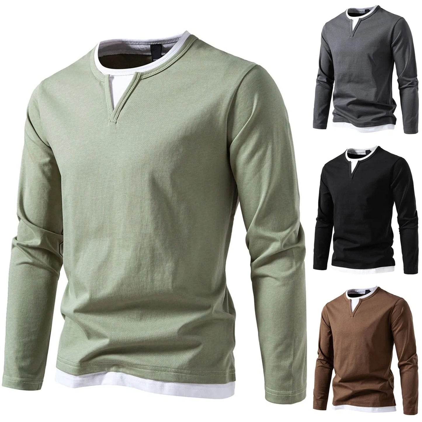 Long-Sleeve Henley