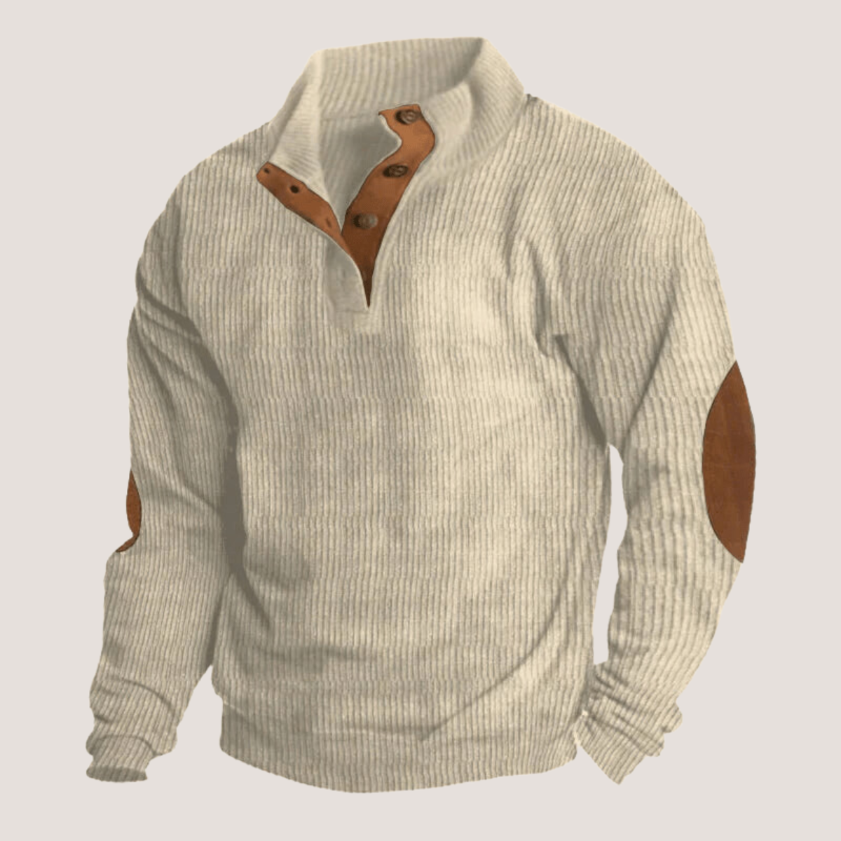 FRIEDRICH | RIBBED JUMPER WITH BUTTONS