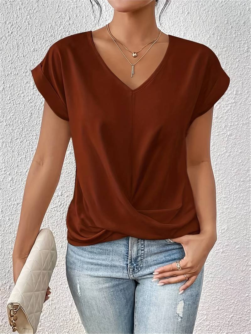 Leilany™ | Elegant ladies' short-sleeved top