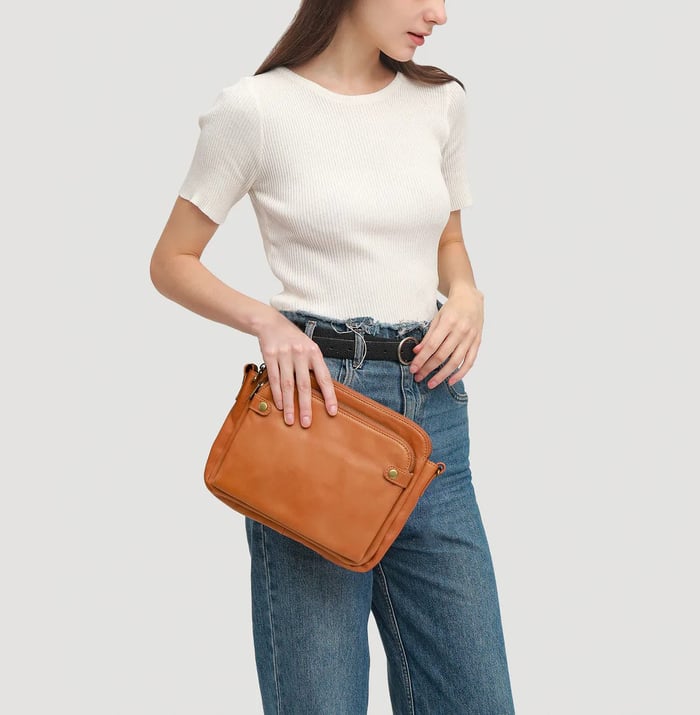 Amelia™ - Handmade Vegan Leather Crossbody Shoulder Bag