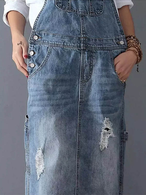 Paula - Casual Denim Dungarees