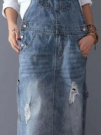 Paula - Casual Denim Dungarees