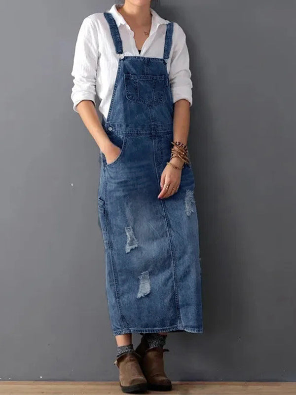 Paula - Casual Denim Dungarees