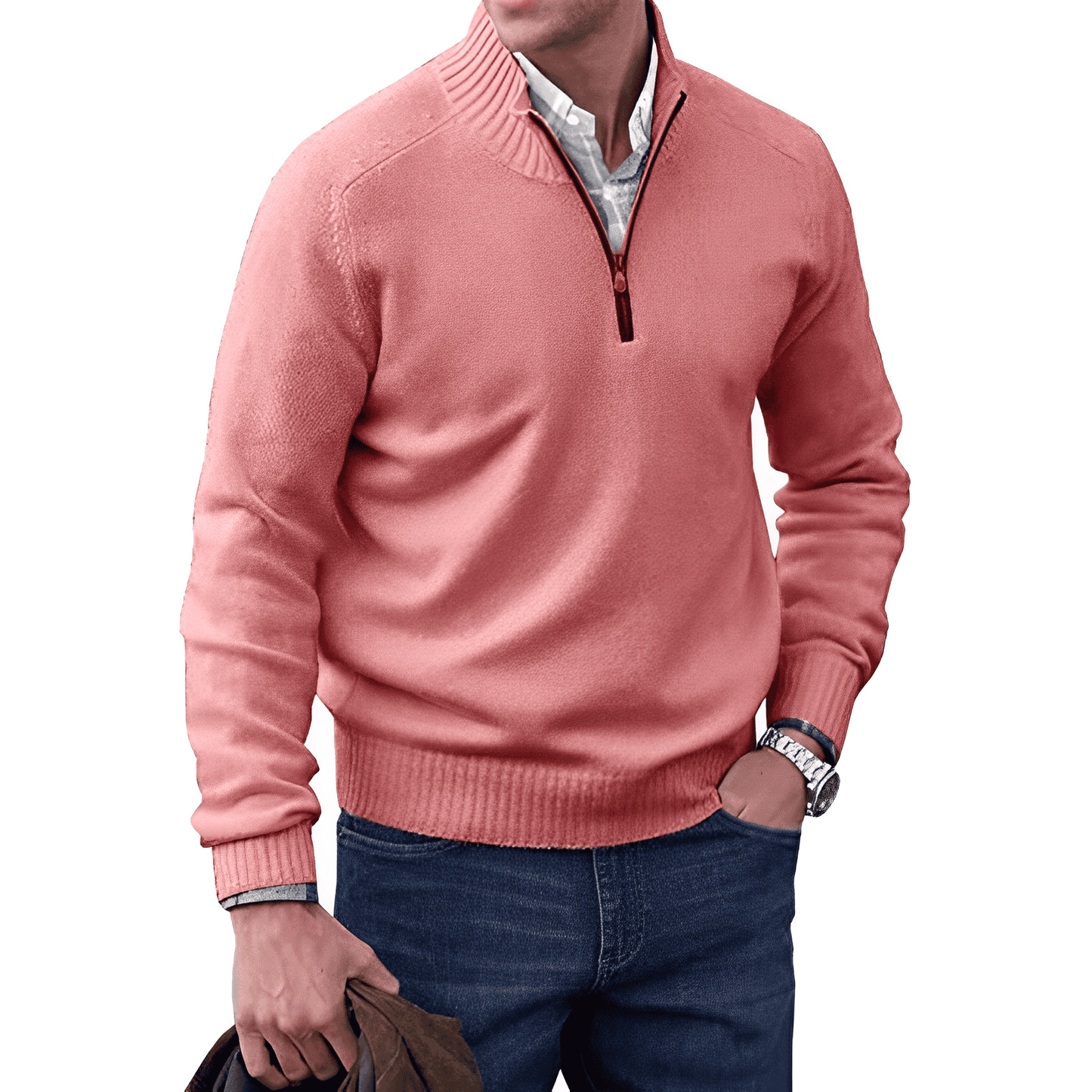 Jonas - Elegant zip pullover