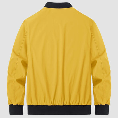 Mitch - Plain-coloured Bomber Jacket for Men