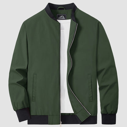 Mitch - Plain-coloured Bomber Jacket for Men