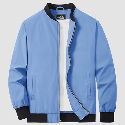 Mitch - Plain-coloured Bomber Jacket for Men