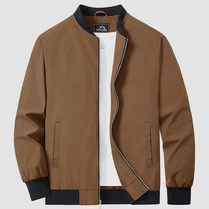 Mitch - Plain-coloured Bomber Jacket for Men