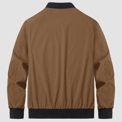 Mitch - Plain-coloured Bomber Jacket for Men