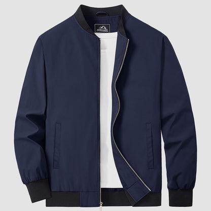 Mitch - Plain-coloured Bomber Jacket for Men