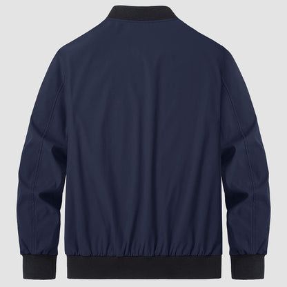 Mitch - Plain-coloured Bomber Jacket for Men