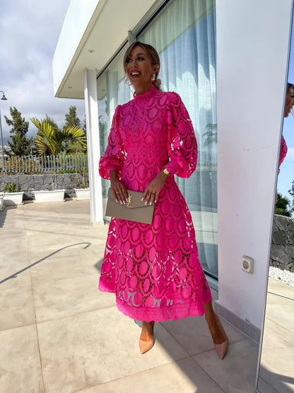 Olivia™ - Stylish French Lace Dress
