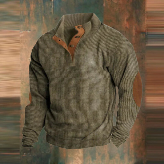 SIMON | QUARTER BUTTON PULLOVER