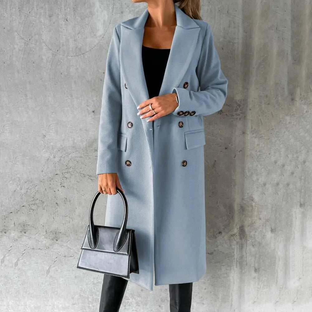 Judith® Elegant Wool Trenchcoat