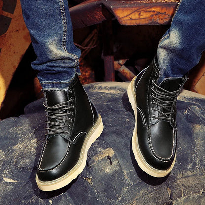 Dustin | Wide Fitted Leather Winter Boots