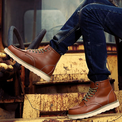 Dustin | Wide Fitted Leather Winter Boots