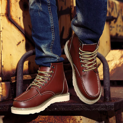 Dustin | Wide Fitted Leather Winter Boots