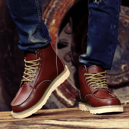 Dustin | Wide Fitted Leather Winter Boots