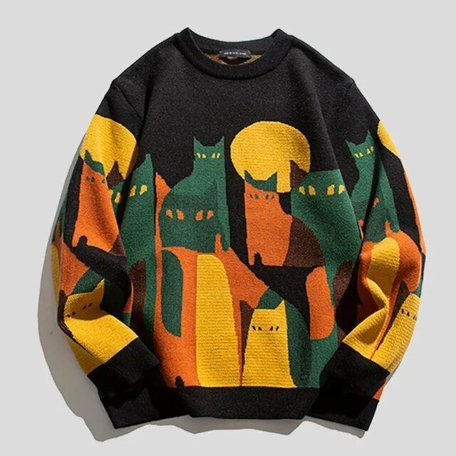 FELINE | UNISEX KNITTED CAT JUMPER