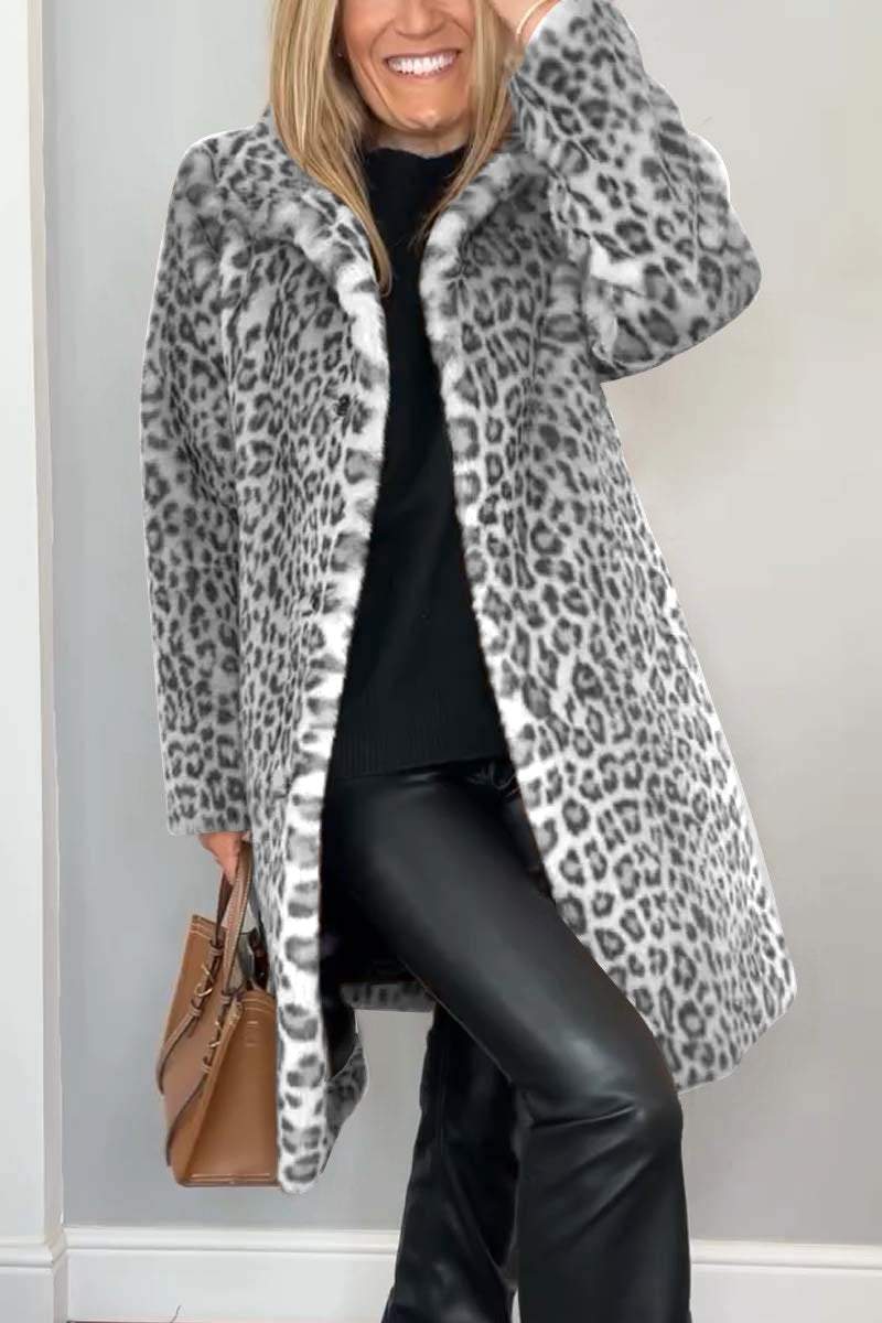 Daisy - Leopard Print Coat