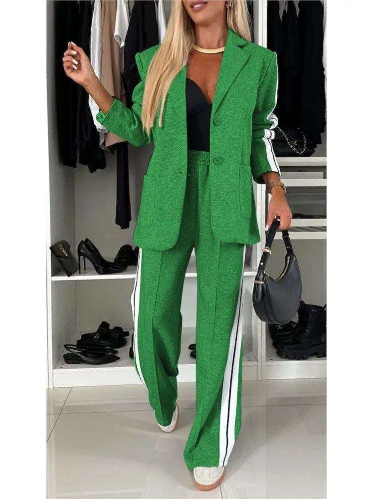 WinterElegance | Women's 2024 Fall & Winter Blazer & Pant Suit Set