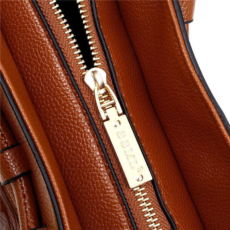 Sophia™ - Stylish Leather Croco Bag With Handmade Details